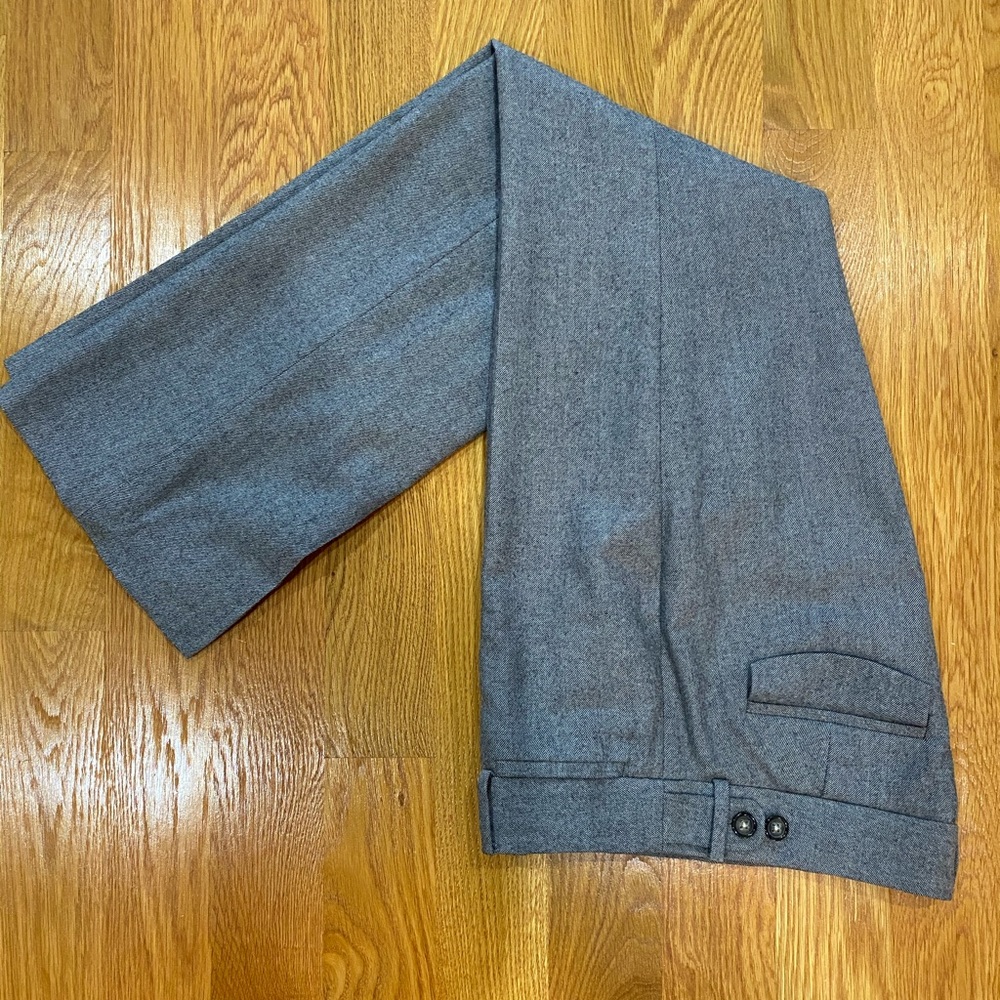 BR straight leg wool pant